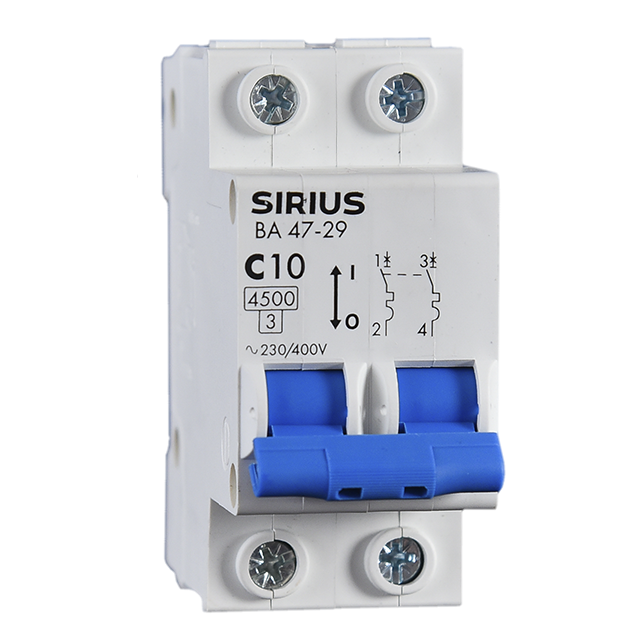 Автоматический выключатель ВА 47-29 2P 10А (С) 4,5kА Sirius